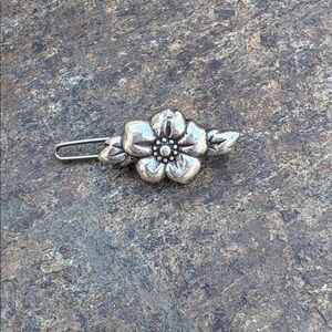 Brighton Silver Floral Hair Clip